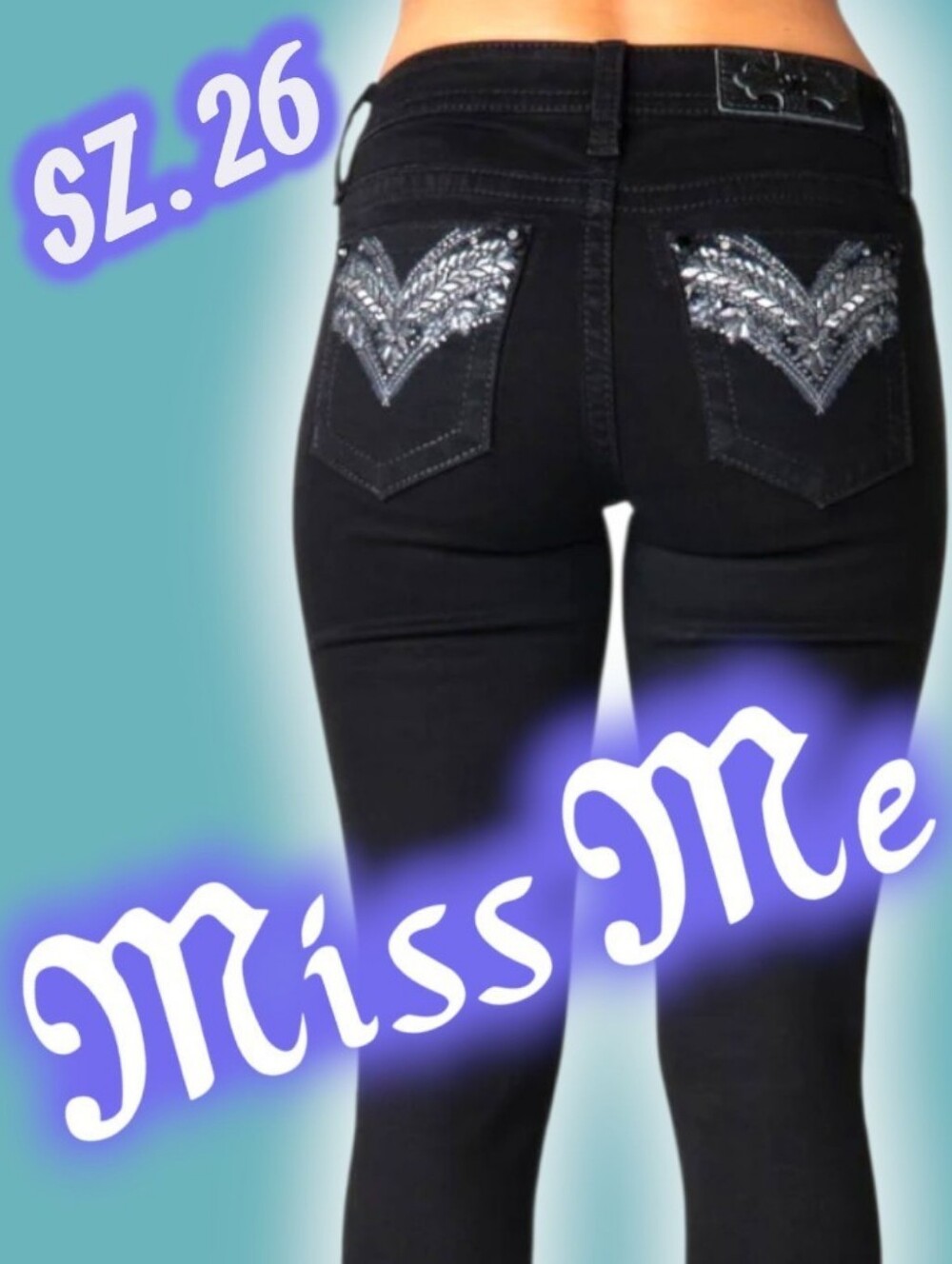 EUC MISS ME B01 Mid-Rise Skinny Jeans Sz 26